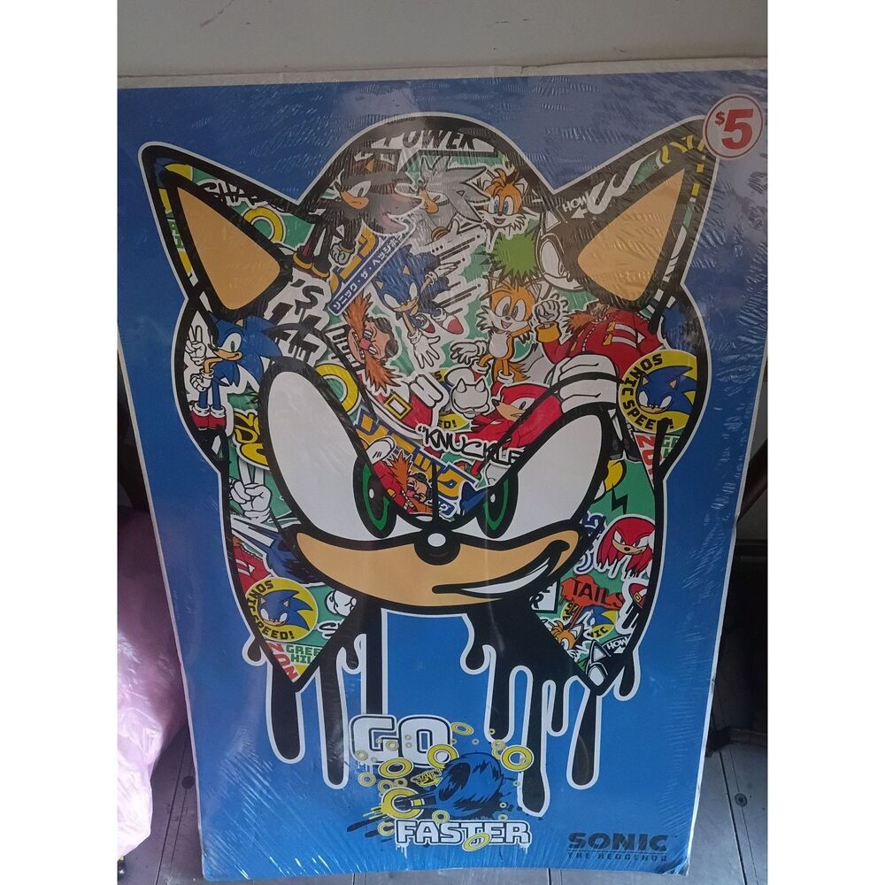 Sonic the Hedgehog Go Faster poster